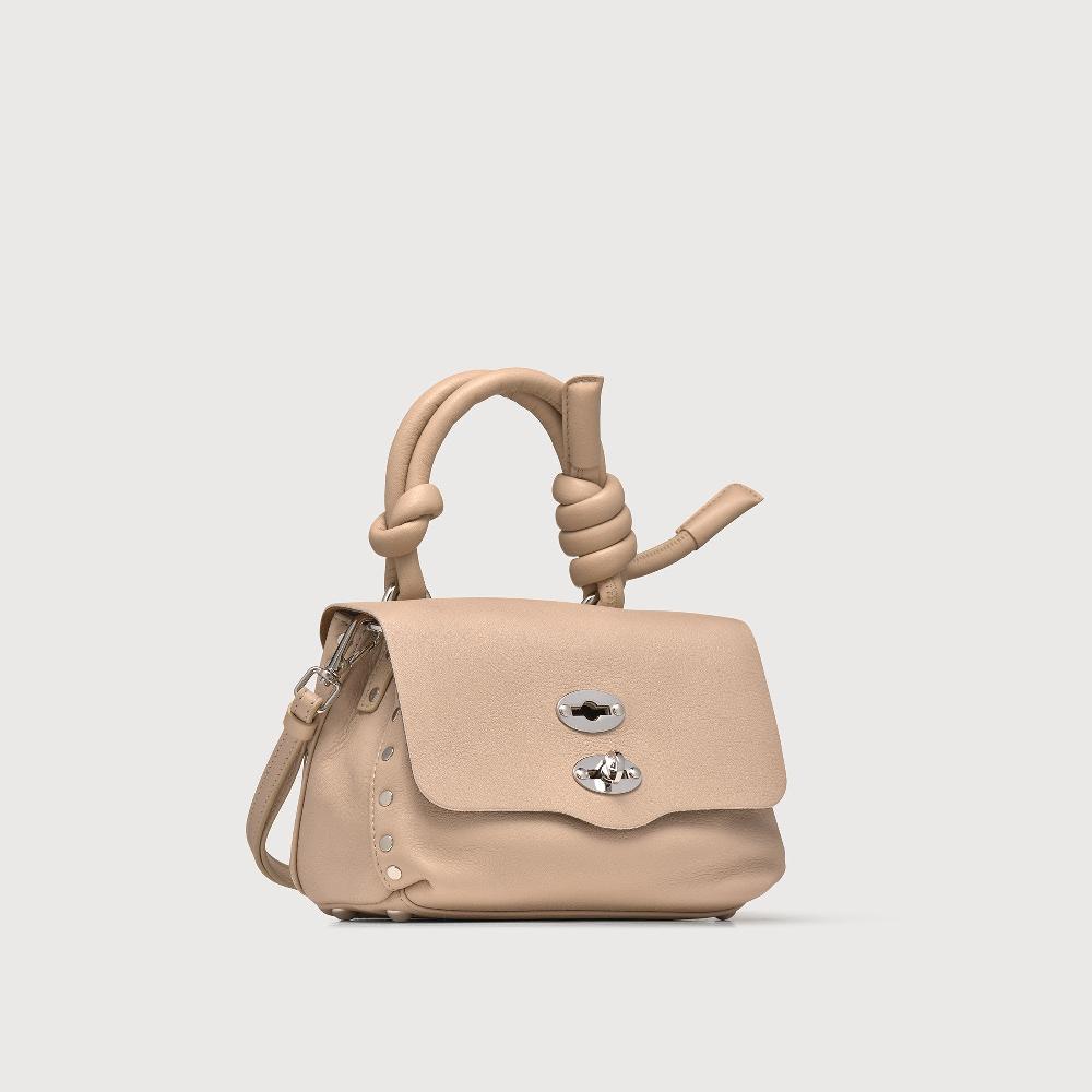 Zanellato BORSA POSTINA® BABY IN PELLE LISCIA BEIGE BLOOM | Zanellato Fino Al -60%