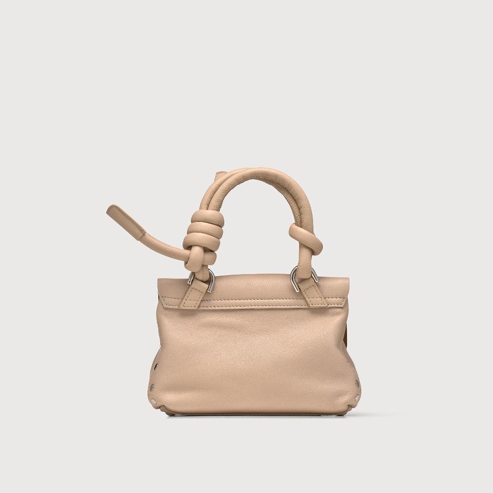Zanellato BORSA POSTINA® BABY IN PELLE LISCIA BEIGE BLOOM | Zanellato Fino Al -60%