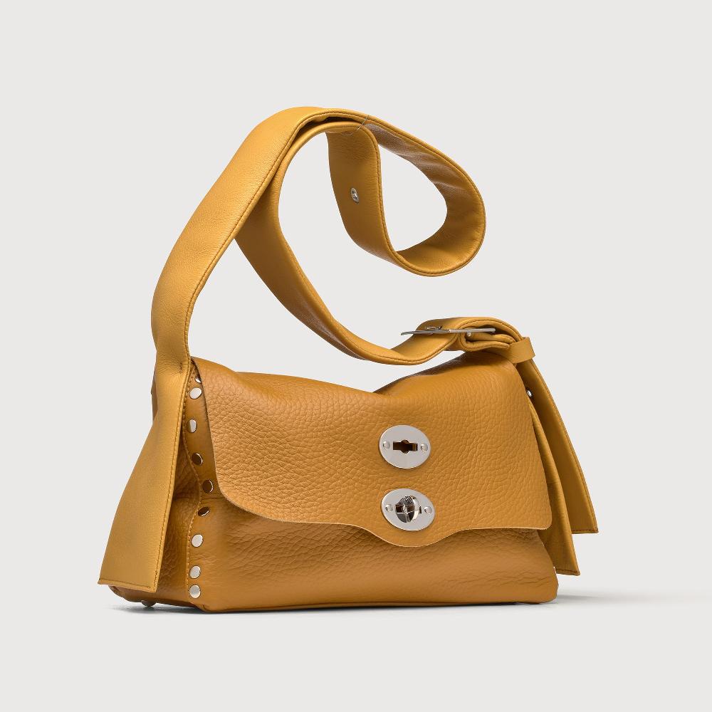 Zanellato BORSA POSTINA® SMALL IN PELLE MARTELLATA YELLOW GIALLONE | Zanellato Affare Del Giorno