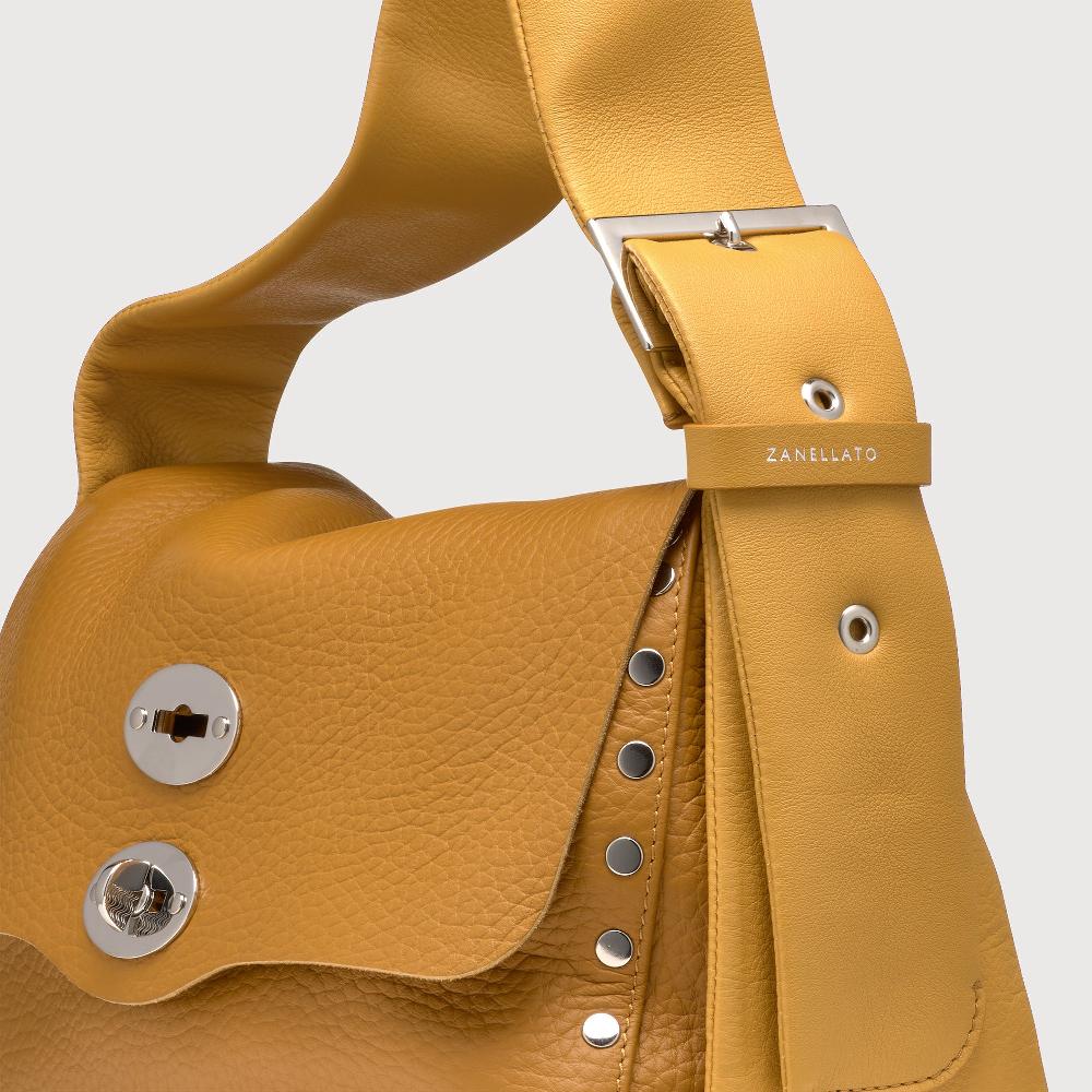 Zanellato BORSA POSTINA® SMALL IN PELLE MARTELLATA YELLOW GIALLONE | Zanellato Affare Del Giorno