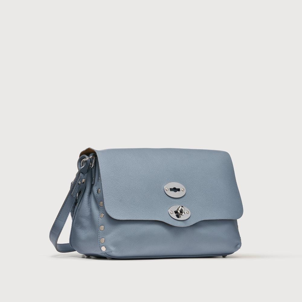 Zanellato BORSA POSTINA® SMALL IN PELLE LISCIA BLUE GRAN LAGUNA | Zanellato Prezzo Ridotto