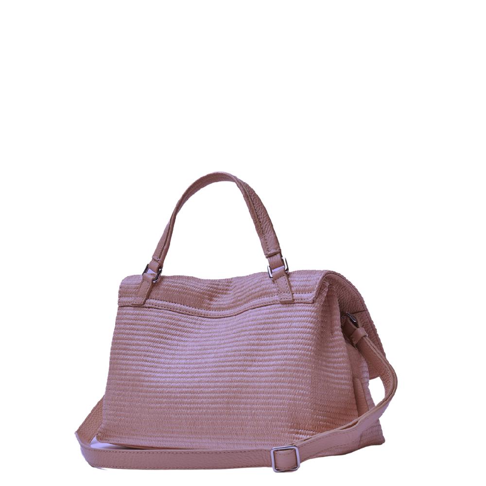 Zanellato BORSA POSTINA® SMALL IN TESSUTO PAGLIA VIOLET MODENA | Zanellato Presa