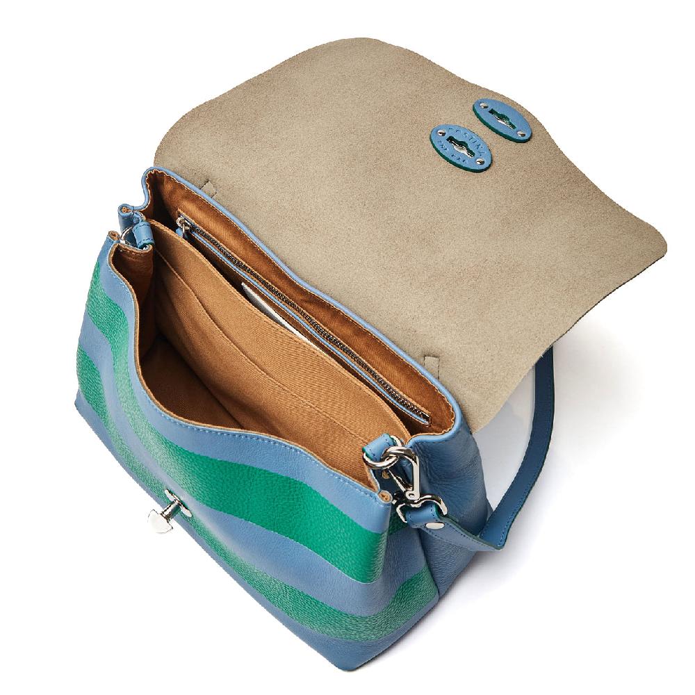 Zanellato BORSA POSTINA® SMALL IN PELLE MARTELLATA GREEN SMERALDO | Zanellato Online
