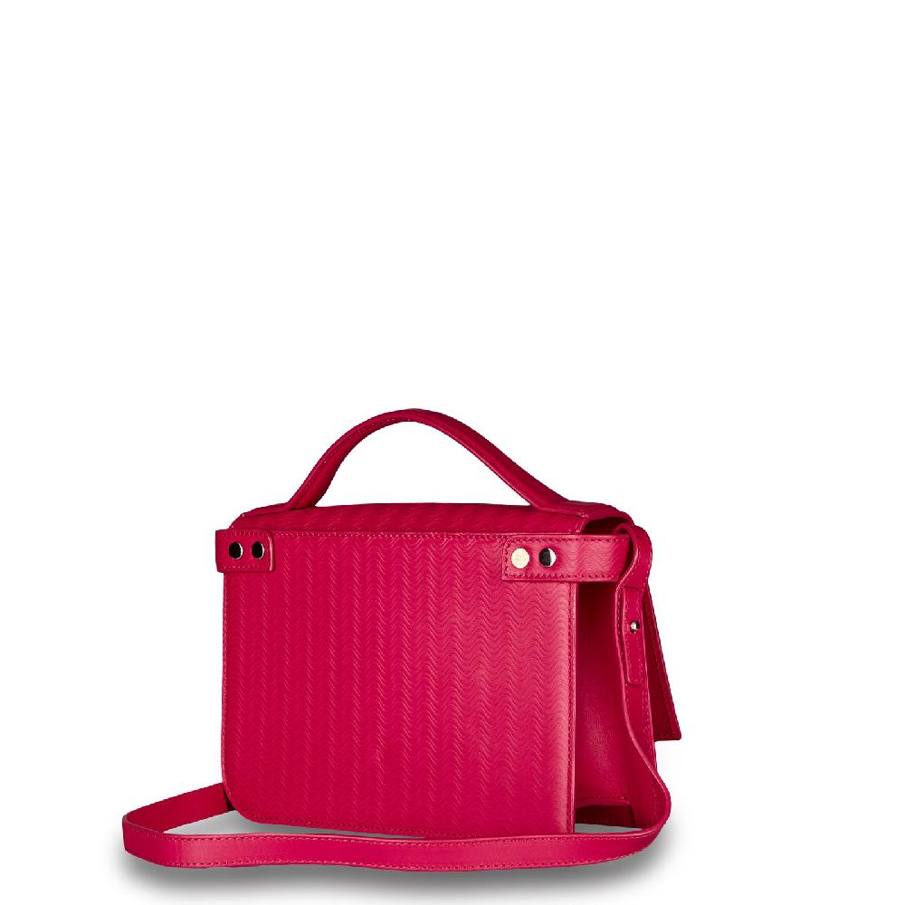 Zanellato BORSA ELLA UNICA IN PELLE STAMPATA ROSE FUCSIA | Zanellato Vendita Economica