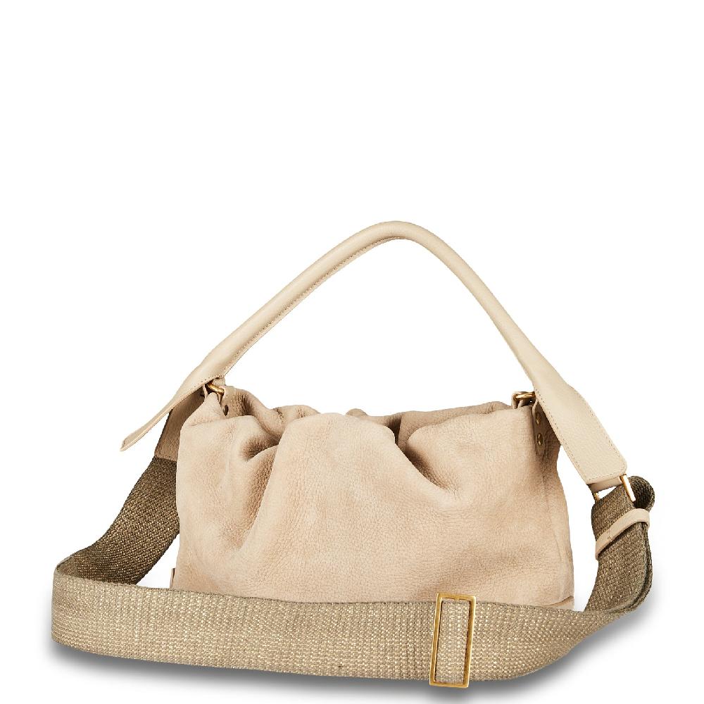 Zanellato BORSA TULIPA UNICA IN PELLE NABUK GREY VISONE | Zanellato In Saldo