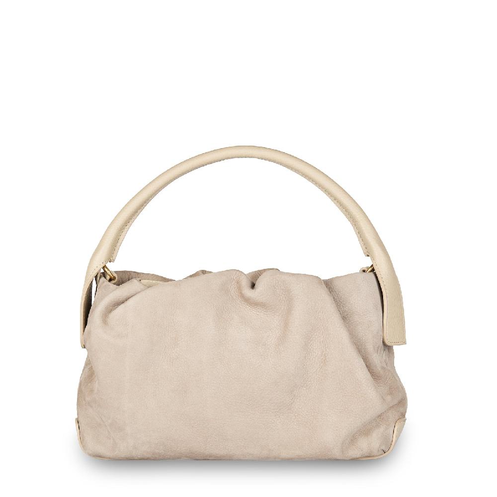 Zanellato BORSA TULIPA UNICA IN PELLE NABUK GREY VISONE | Zanellato In Saldo