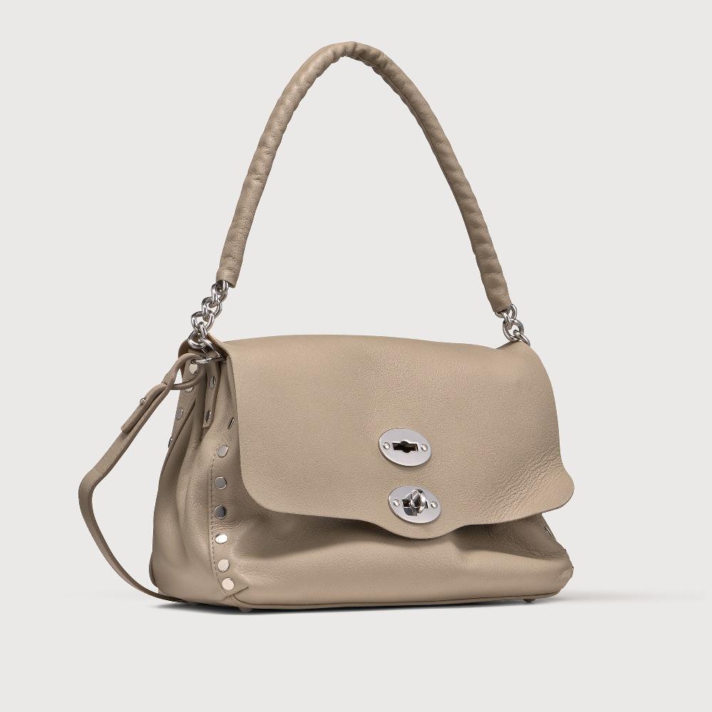 Zanellato BORSA POSTINA® SMALL IN PELLE LISCIA GREY SASSONE | Zanellato Nuova