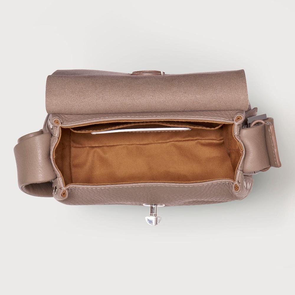 Zanellato BORSA POSTINA® BABY IN PELLE MARTELLATA GREY CENERINO | Zanellato Comprare a buon mercato