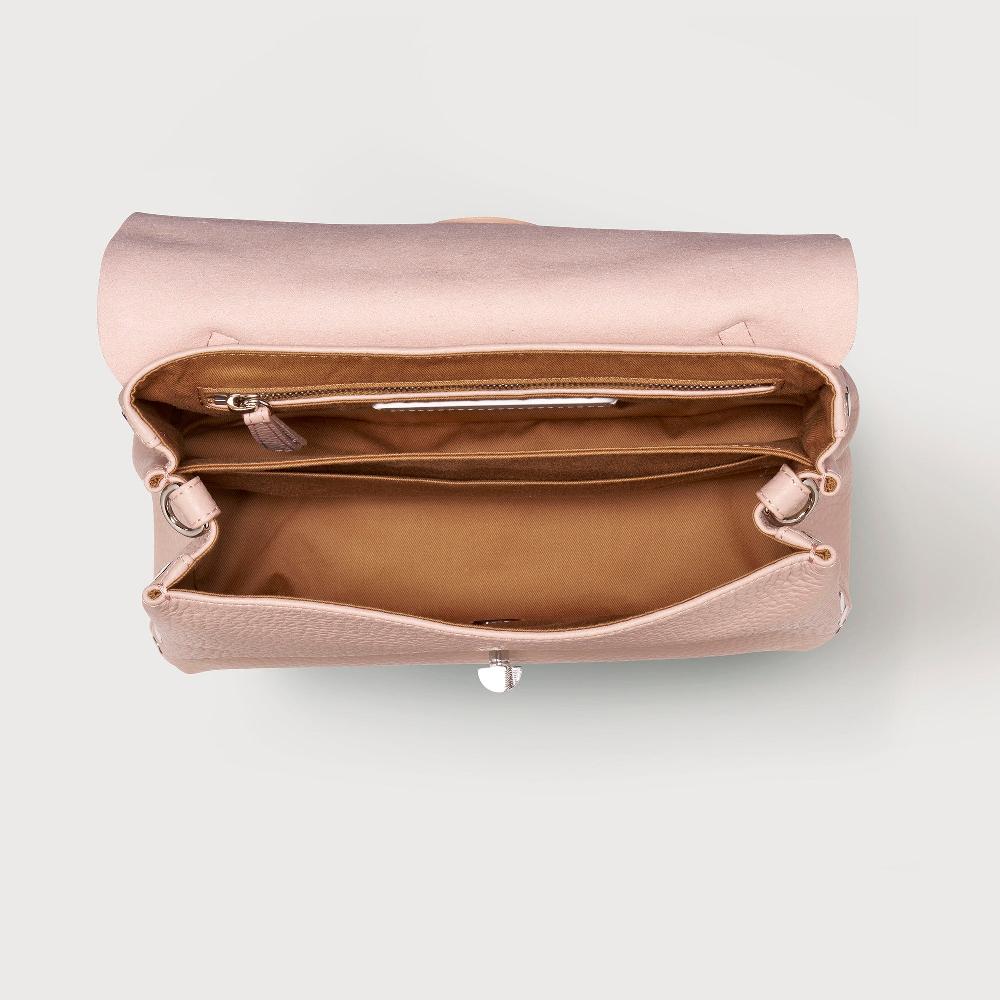 Zanellato BORSA POSTINA® SMALL IN PELLE MARTELLATA PINK ROSATELLO | Zanellato Italia