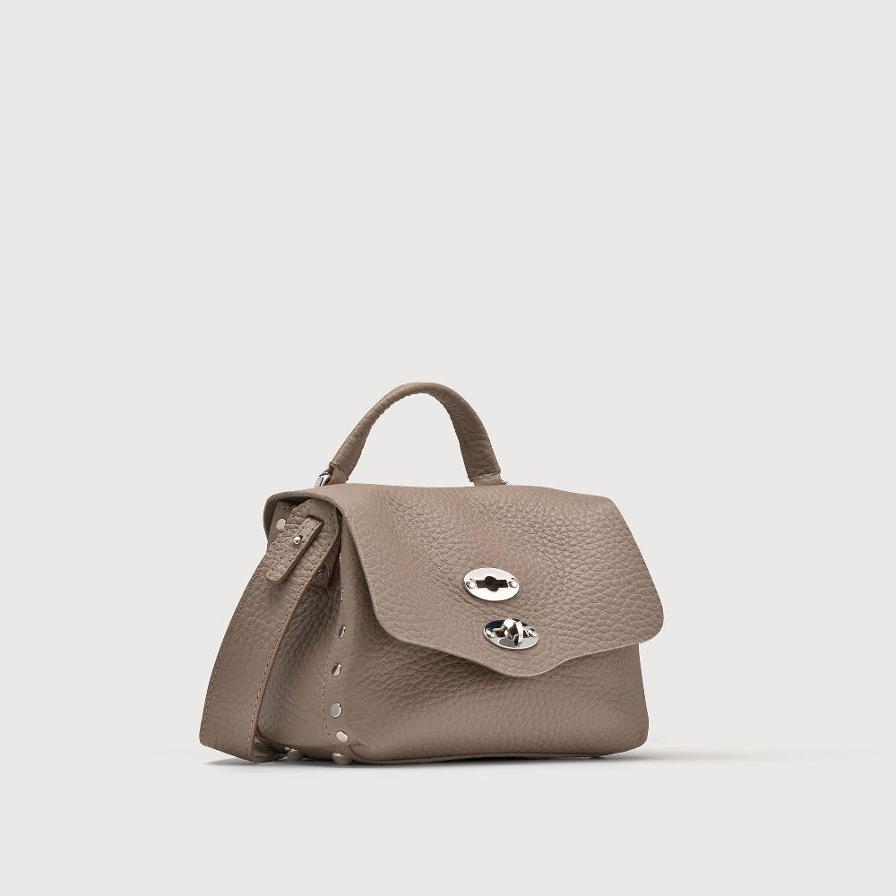 Zanellato BORSA POSTINA® BABY IN PELLE MARTELLATA GREY CENERINO | Zanellato Shopping online