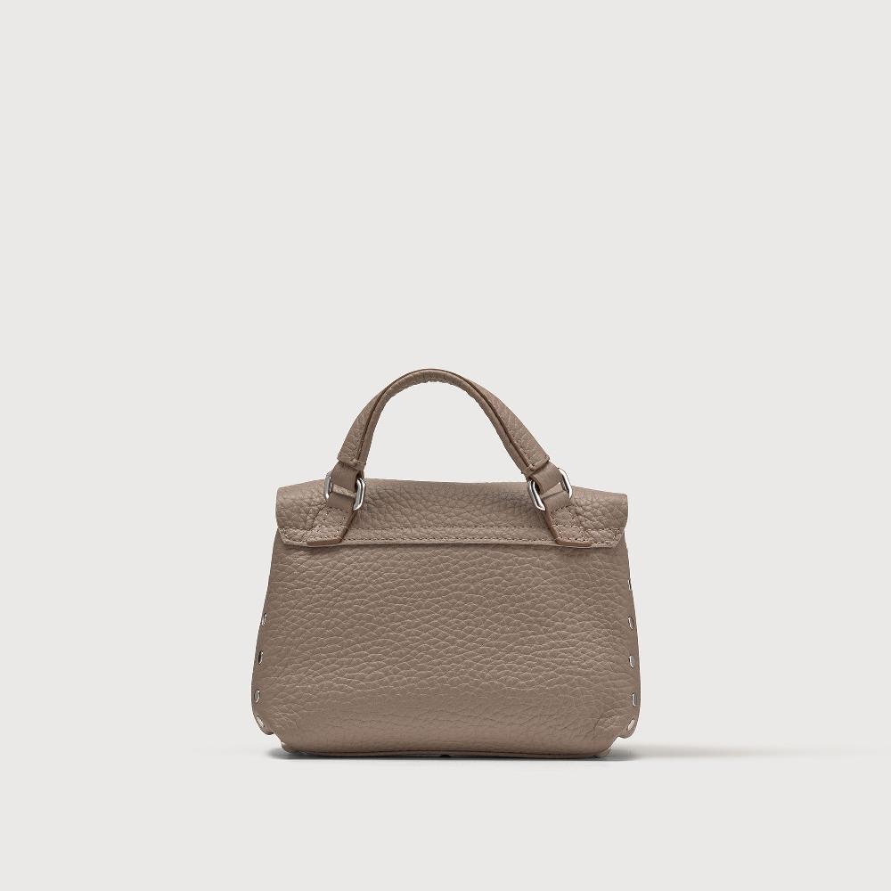 Zanellato BORSA POSTINA® BABY IN PELLE MARTELLATA GREY CENERINO | Zanellato Shopping online