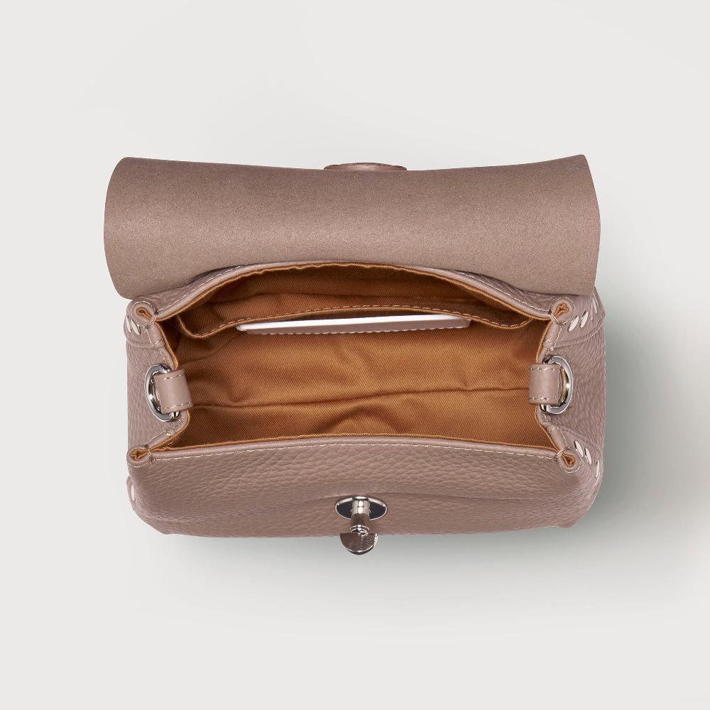 Zanellato BORSA POSTINA® BABY IN PELLE MARTELLATA GREY CENERINO | Zanellato Shopping online