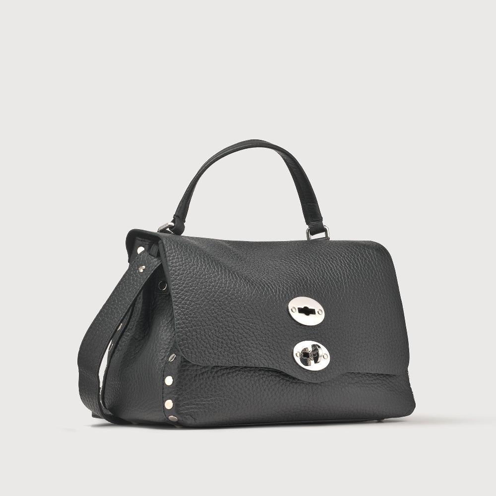Zanellato BORSA POSTINA® SMALL IN PELLE MARTELLATA BLACK NERO | Zanellato Nuovo