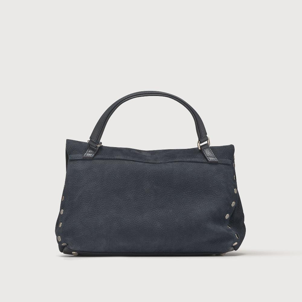 Zanellato BORSA POSTINA® SMALL IN PELLE NABUK BLUE NOTTE | Zanellato Spedizione Gratuita