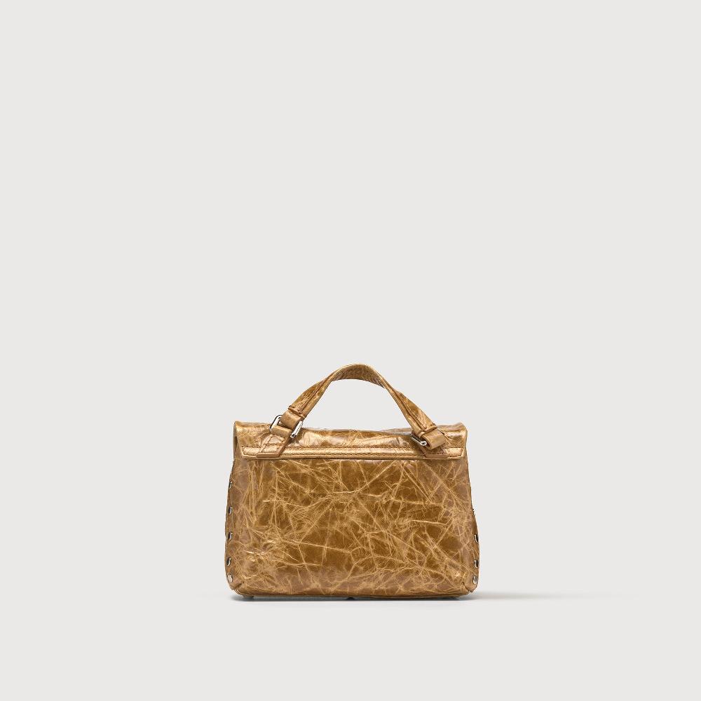 Zanellato BORSA POSTINA® BABY IN PELLE SPAZZOLATA BROWN CARPINESE | Zanellato Qualità Garantita