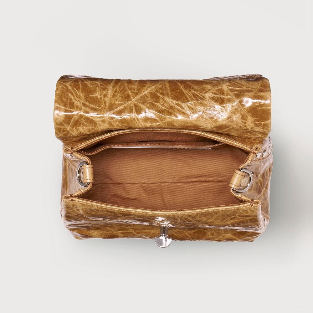 Zanellato BORSA POSTINA® BABY IN PELLE SPAZZOLATA BROWN CARPINESE | Zanellato Qualità Garantita