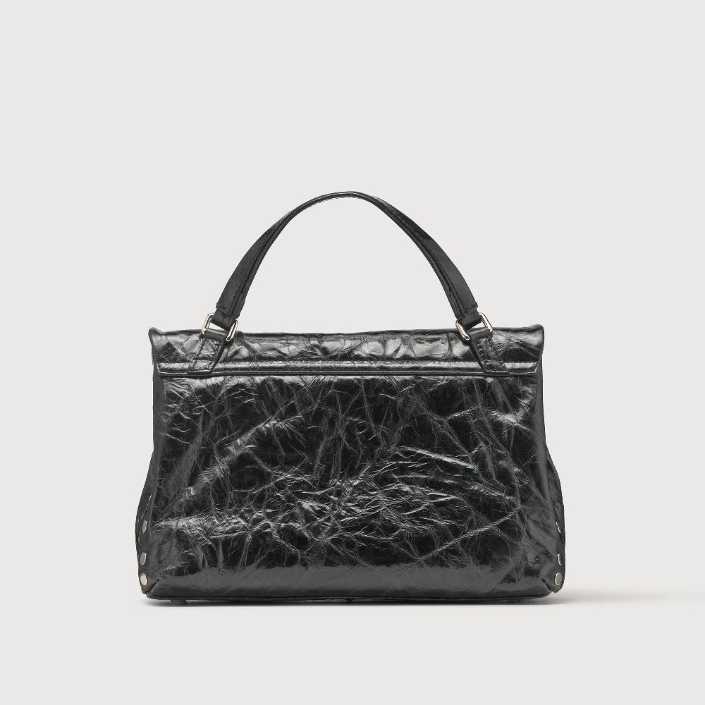 Zanellato BORSA POSTINA® SMALL IN PELLE SPAZZOLATA BLACK NERO | Zanellato Negozi Online