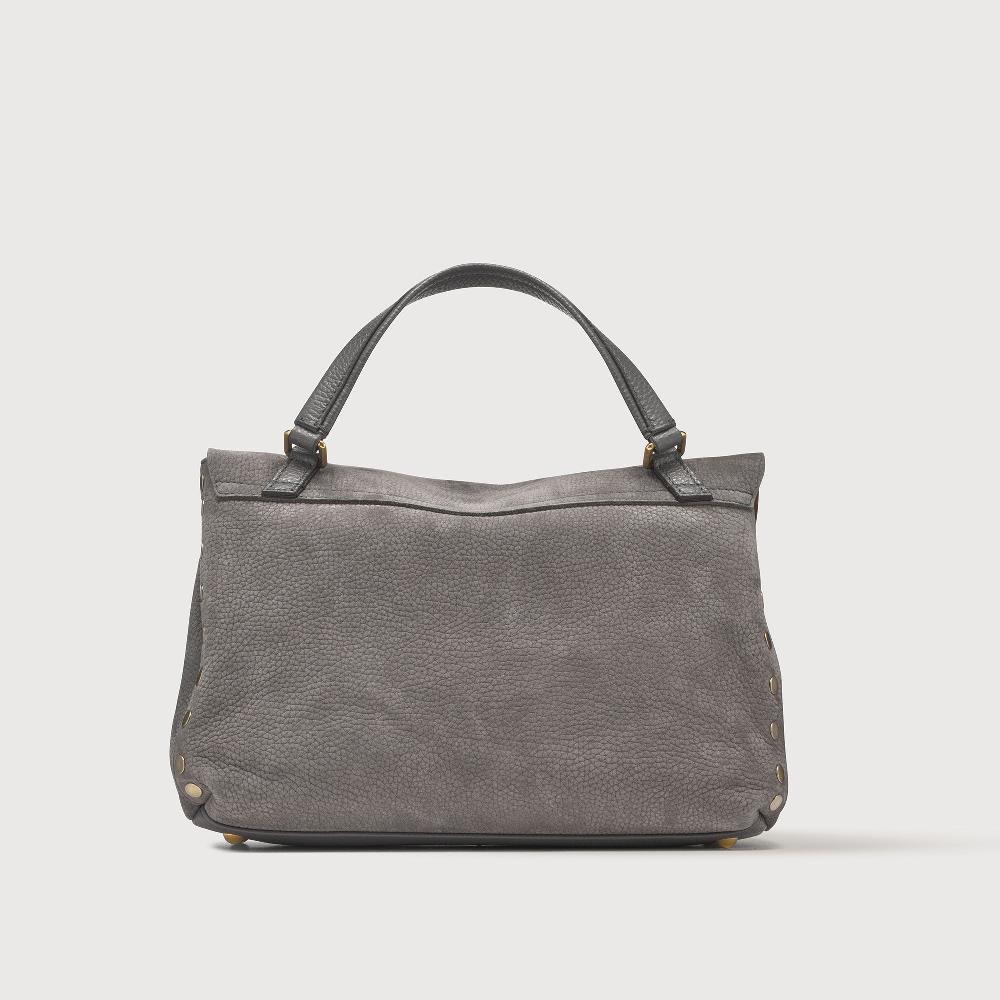 Zanellato BORSA POSTINA® SMALL IN PELLE MARTELLATA GREY FIAMMINGO | Zanellato Acquista Ora