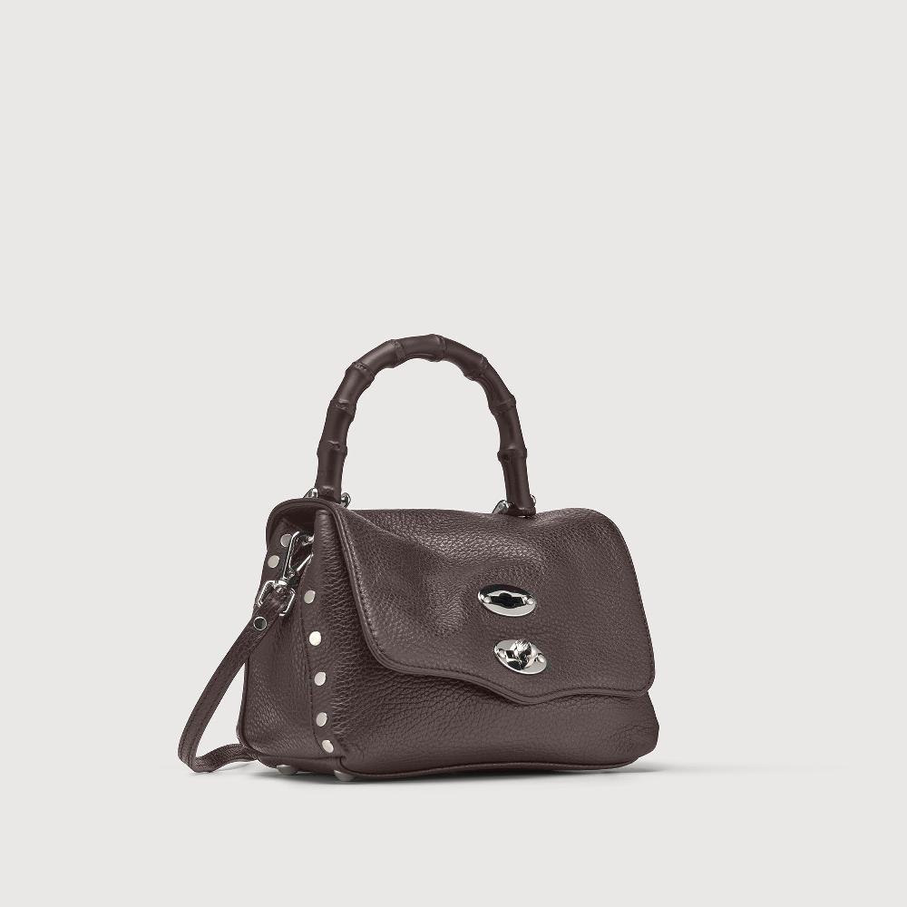 Zanellato BORSA POSTINA® BABY IN PELLE MARTELLATA BROWN MOCACCINO | Zanellato Consegna Veloce
