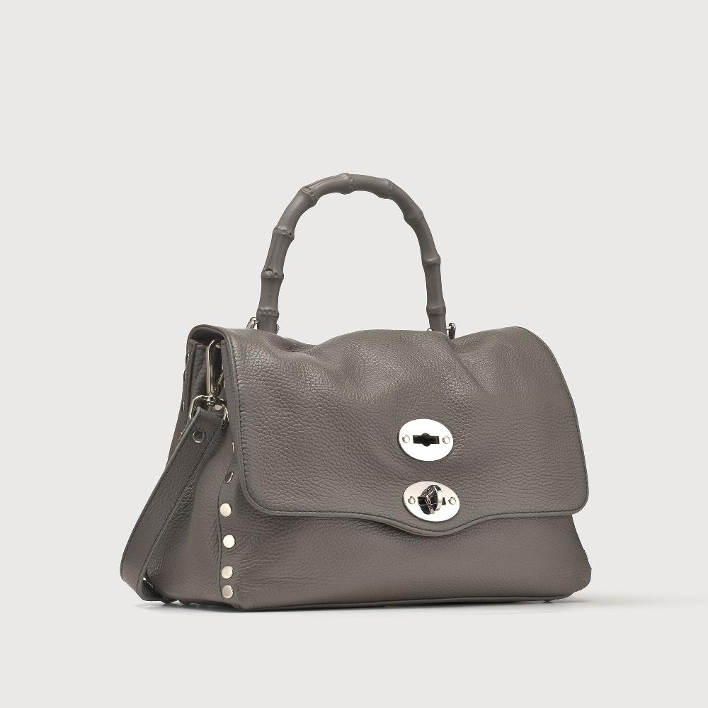 Zanellato BORSA POSTINA® SMALL IN PELLE MARTELLATA GREY MONTEBIANCO | Zanellato Promozione Limitata