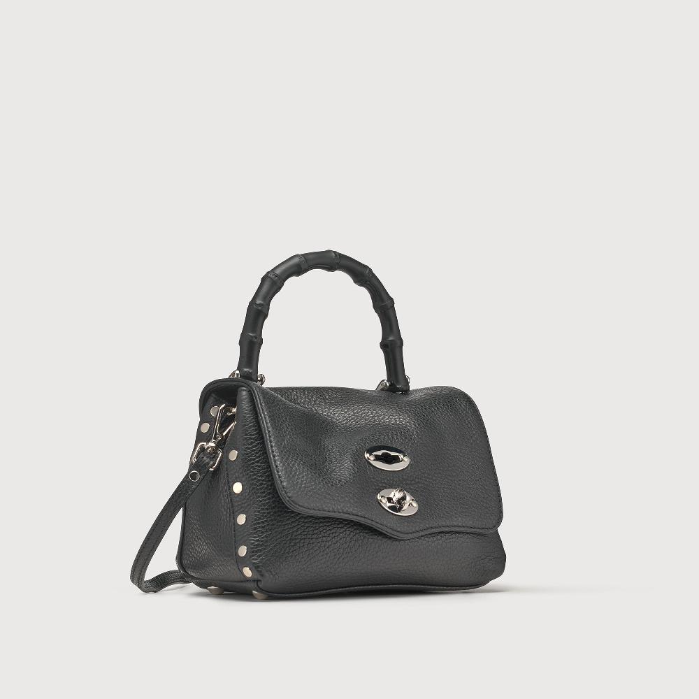 Zanellato BORSA POSTINA® BABY IN PELLE MARTELLATA BLACK NERO | Zanellato Shopping Online