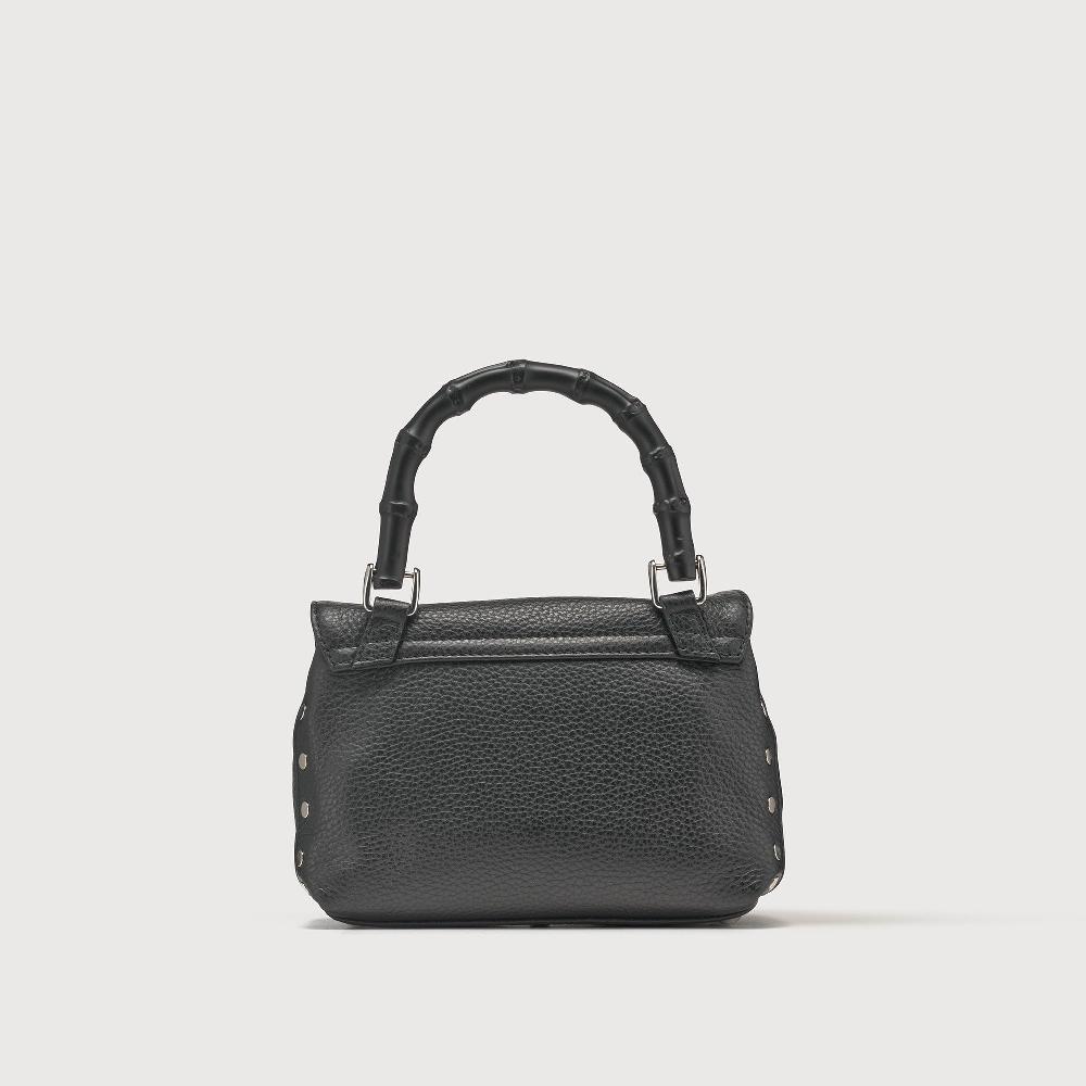 Zanellato BORSA POSTINA® BABY IN PELLE MARTELLATA BLACK NERO | Zanellato Shopping Online