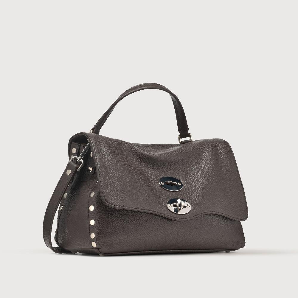 Zanellato BORSA POSTINA® SMALL IN PELLE MARTELLATA BROWN MOCACCINO | Zanellato Sottocosto