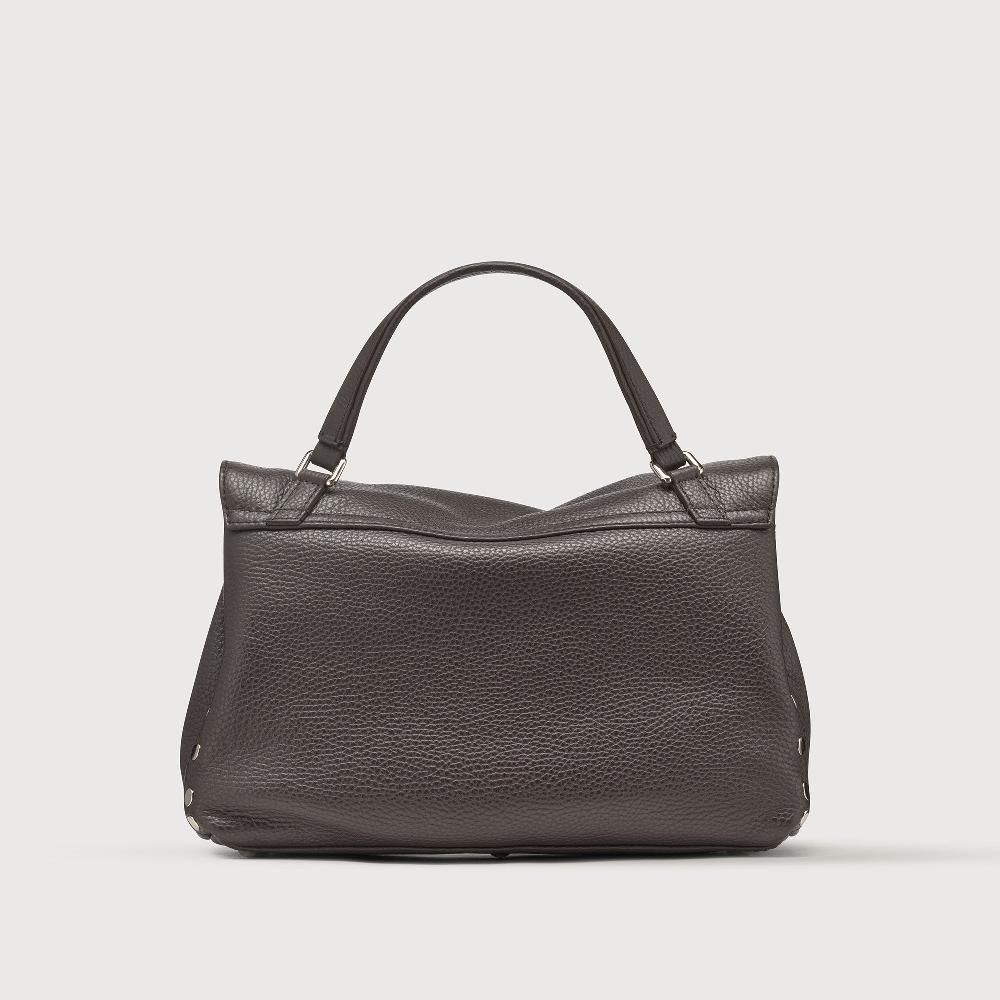 Zanellato BORSA POSTINA® SMALL IN PELLE MARTELLATA BROWN MOCACCINO | Zanellato Sottocosto