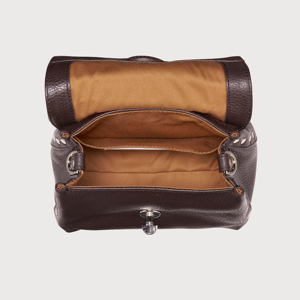 Zanellato BORSA POSTINA® BABY IN PELLE MARTELLATA BROWN MOCACCINO | Zanellato Convenienza