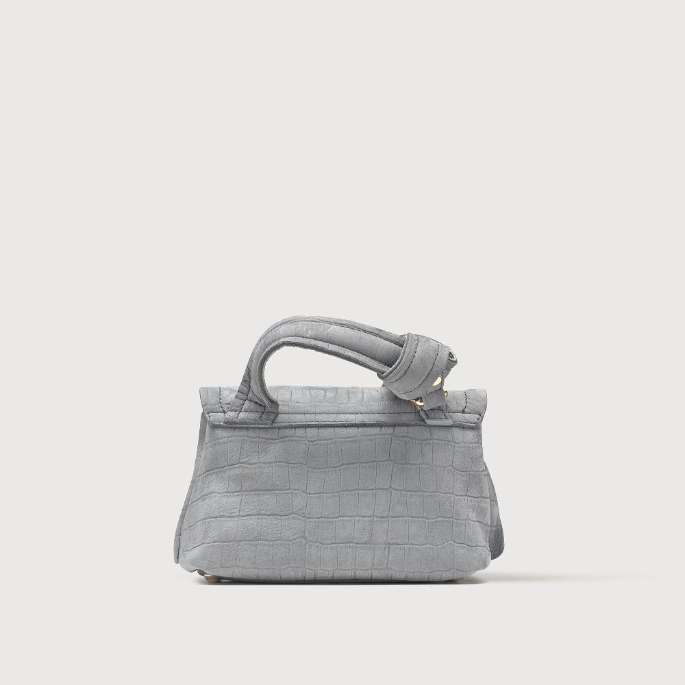 Zanellato BORSA POSTINA® BABY IN PELLE NABUK GREY PIOGGIA | Zanellato Sconto
