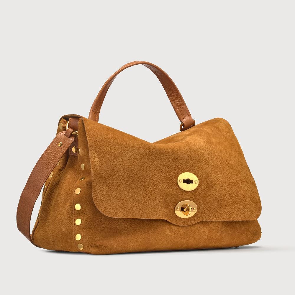 Zanellato BORSA POSTINA® MEDIUM IN PELLE NABUK BROWN BRANDY | Zanellato Offerta