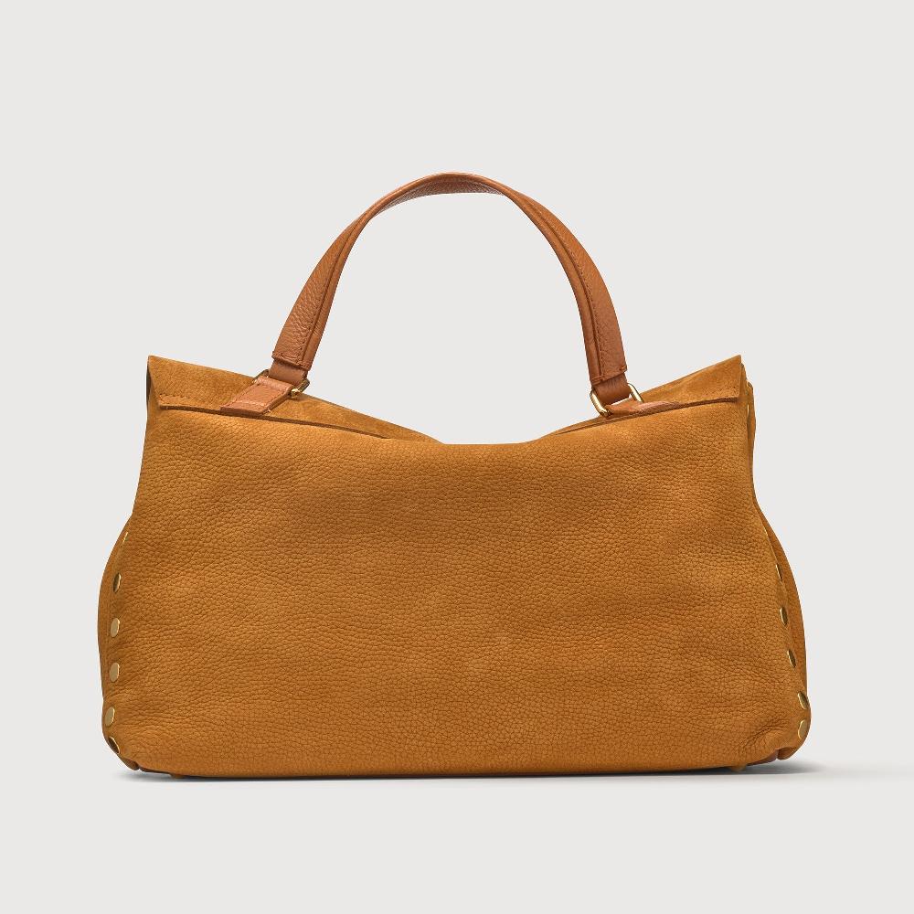 Zanellato BORSA POSTINA® MEDIUM IN PELLE NABUK BROWN BRANDY | Zanellato Offerta
