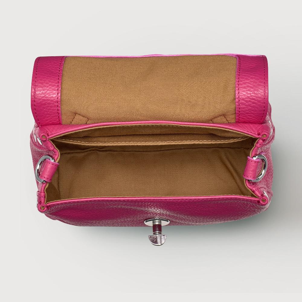 Zanellato BORSA POSTINA® SMALL IN PELLE MARTELLATA PINK ORCHIDEA | Zanellato Online