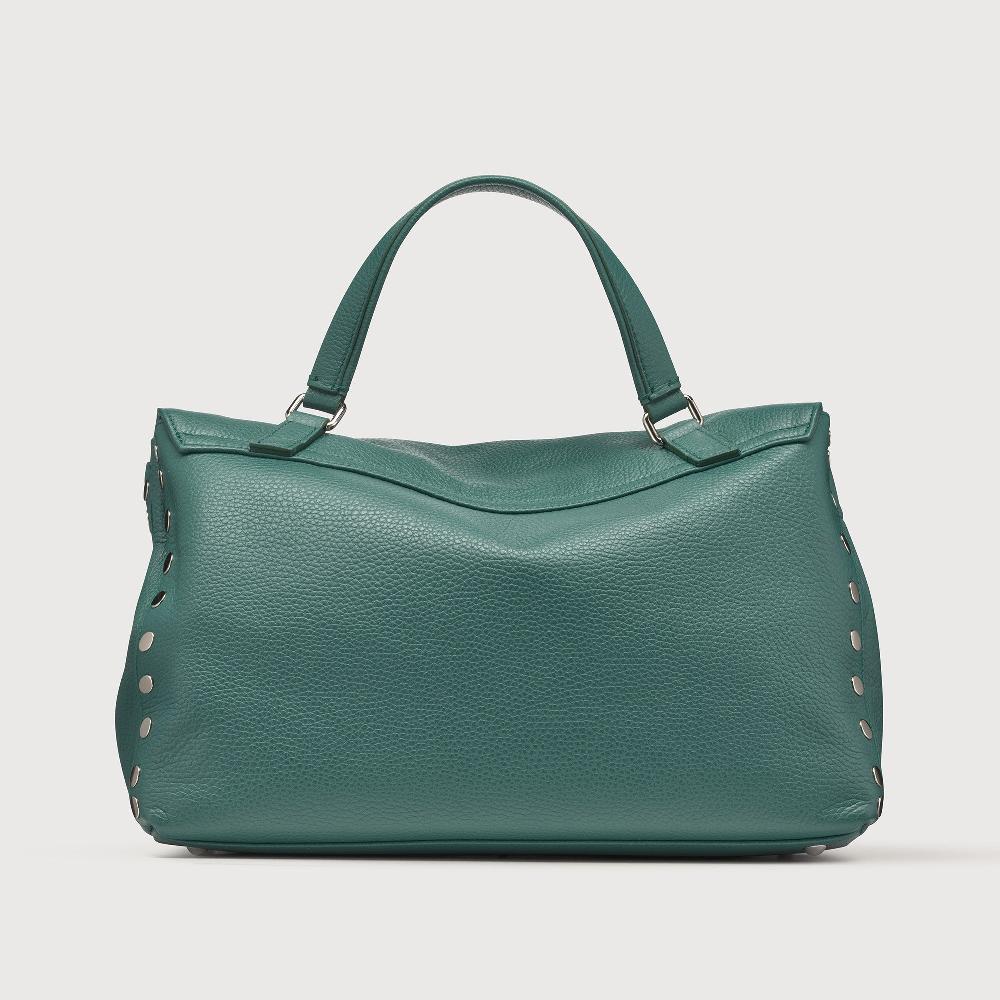 Zanellato BORSA POSTINA® MEDIUM IN PELLE MARTELLATA GREEN ACCA | Zanellato In Vendita