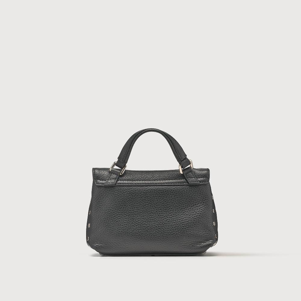 Zanellato BORSA POSTINA® BABY IN PELLE MARTELLATA BLACK NERO | Zanellato Sconti VIP
