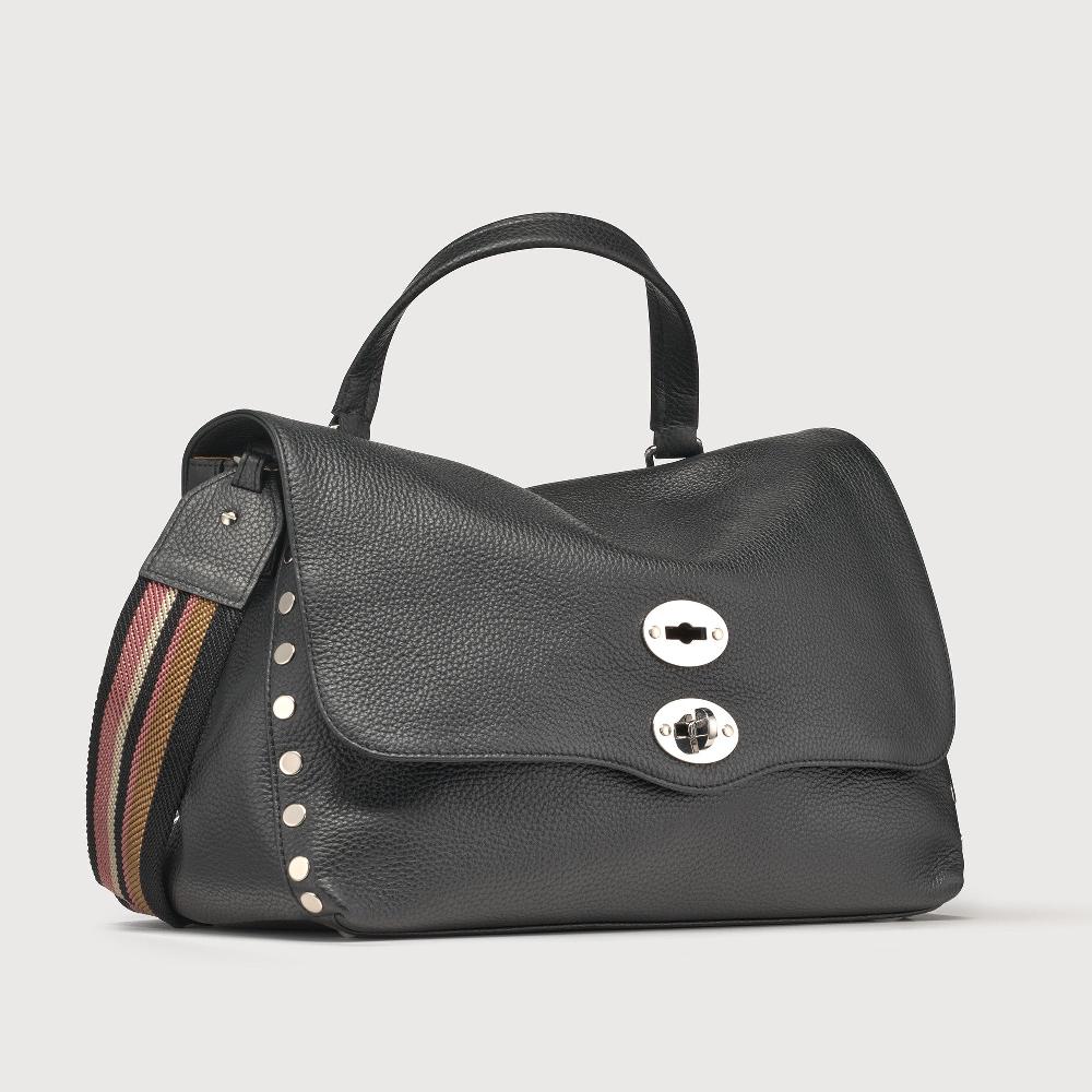 Zanellato BORSA POSTINA® MEDIUM IN PELLE MARTELLATA BLACK NERO | Zanellato Hotsell