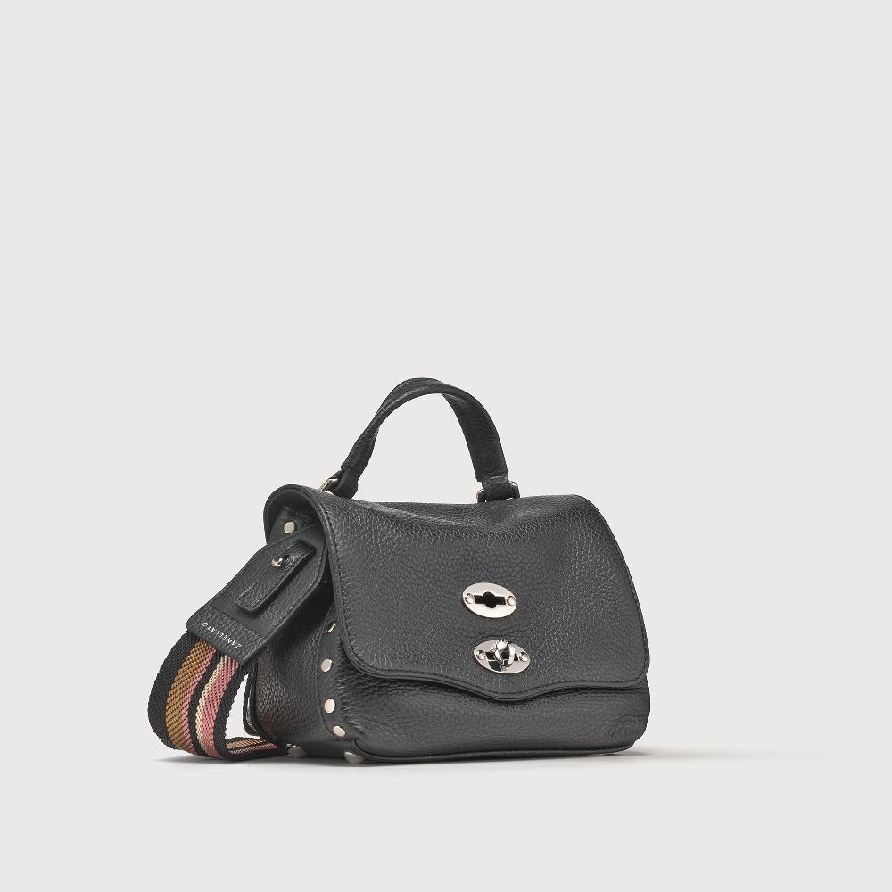 Zanellato BORSA POSTINA® BABY IN PELLE MARTELLATA BLACK NERO | Zanellato Vendita Calda