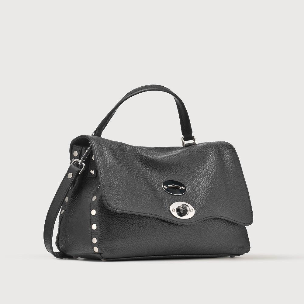 Zanellato BORSA POSTINA® SMALL IN PELLE MARTELLATA BLACK NERO | Zanellato Vendita Economica