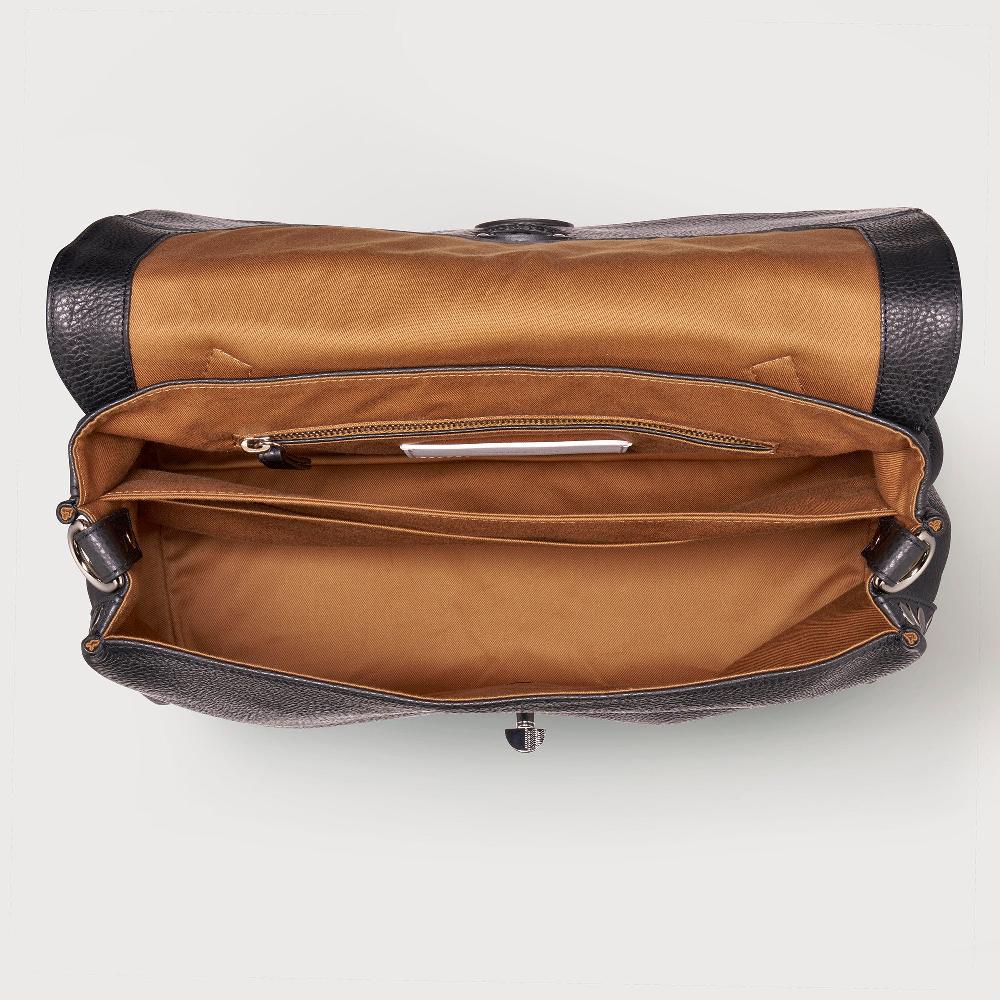 Zanellato BORSA POSTINA® MEDIUM IN PELLE MARTELLATA BLACK NERO | Zanellato Saldi Di Fabbrica