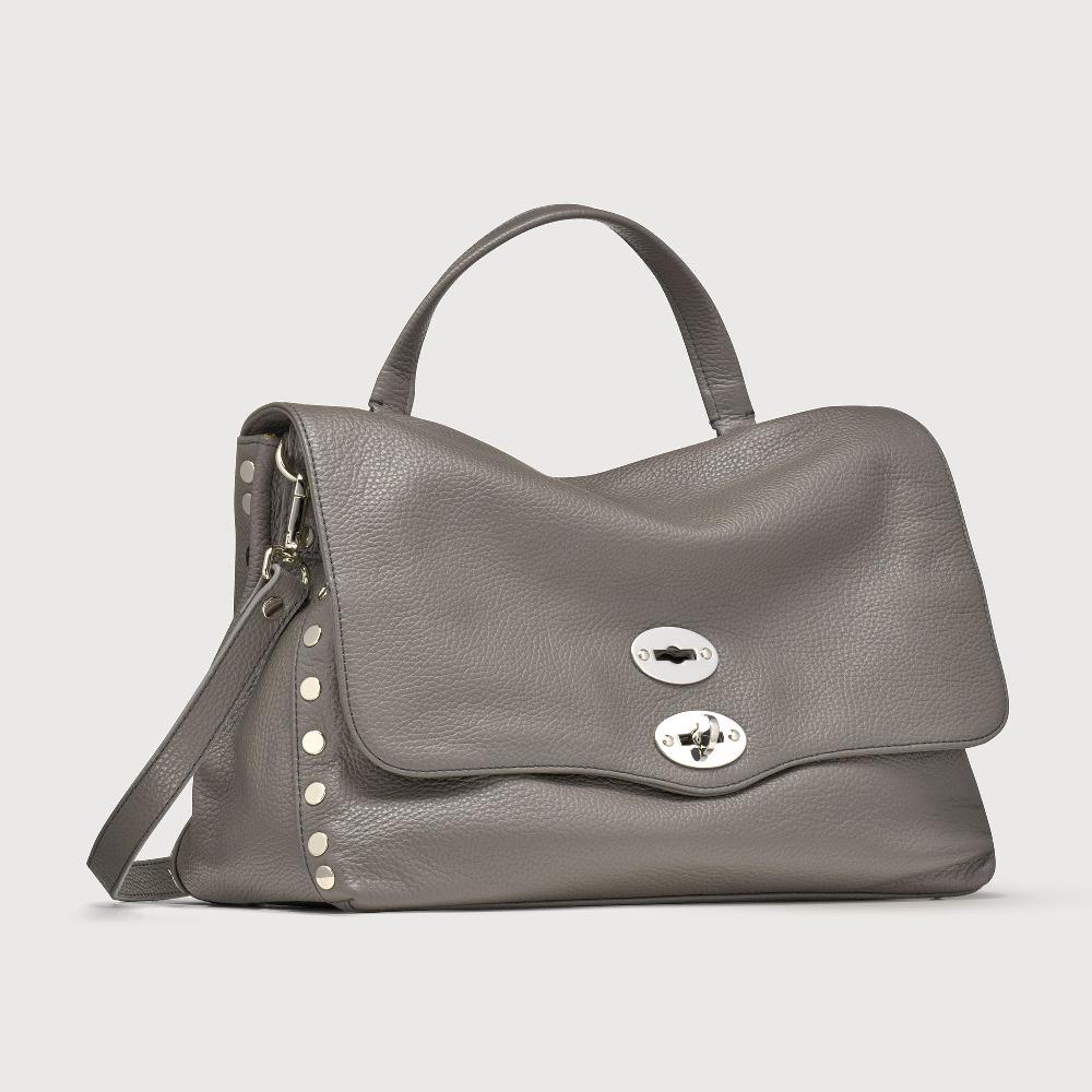 Zanellato BORSA POSTINA® MEDIUM IN PELLE MARTELLATA GREY MONTEBIANCO | Zanellato Vendite Flash
