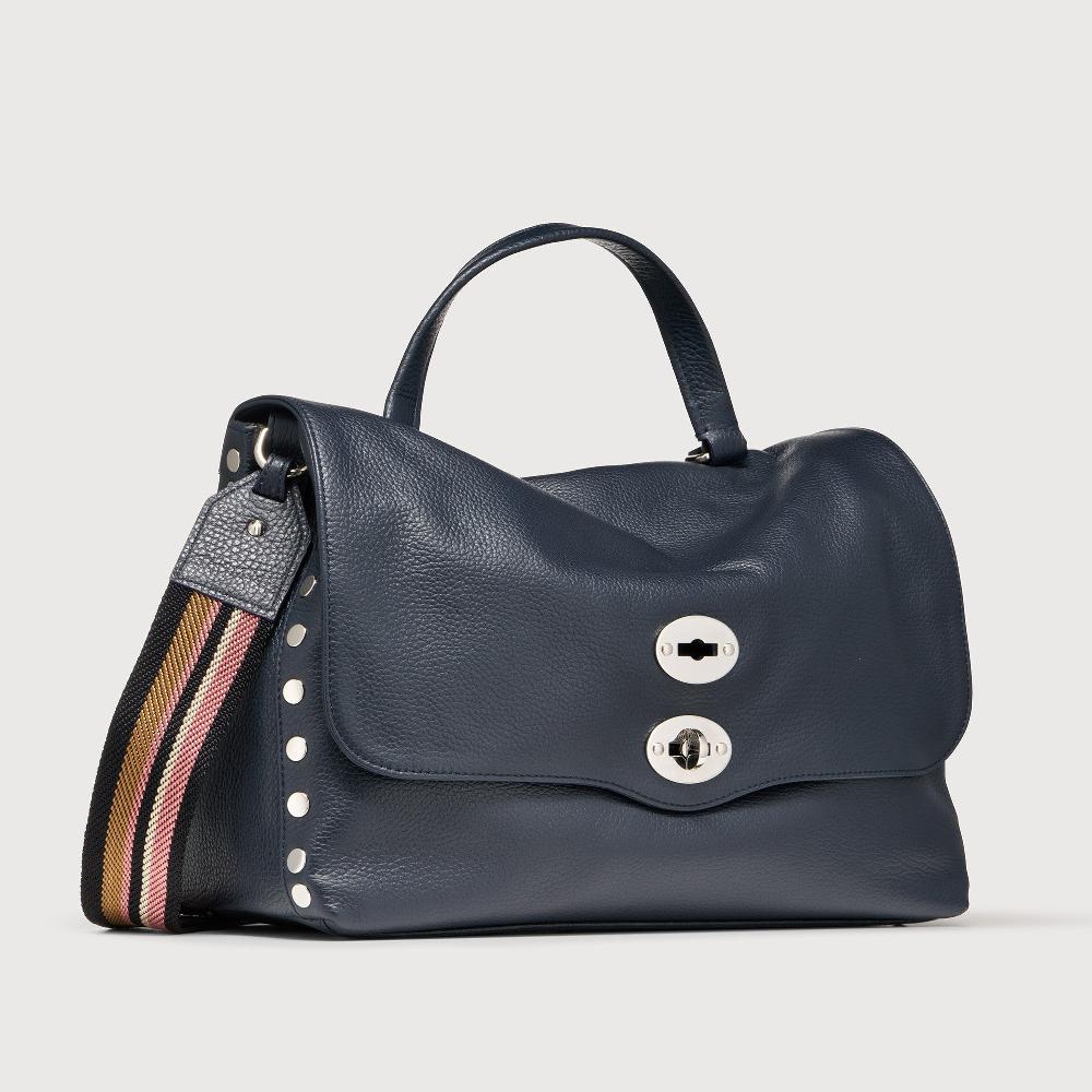 Zanellato BORSA POSTINA® MEDIUM IN PELLE MARTELLATA DARK NAVY | Zanellato Negozio