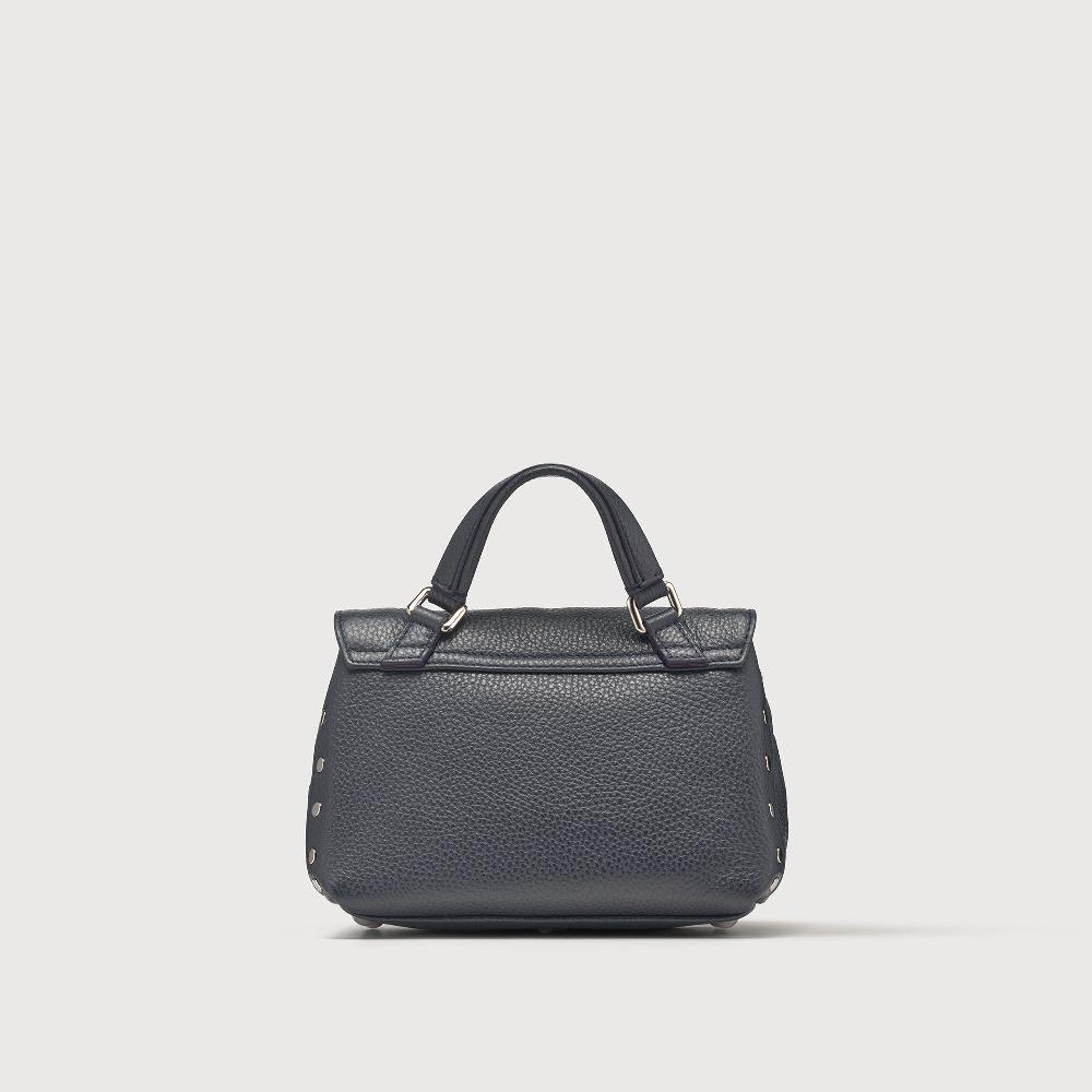 Zanellato BORSA POSTINA® BABY IN PELLE MARTELLATA DARK NAVY | Zanellato In Saldo