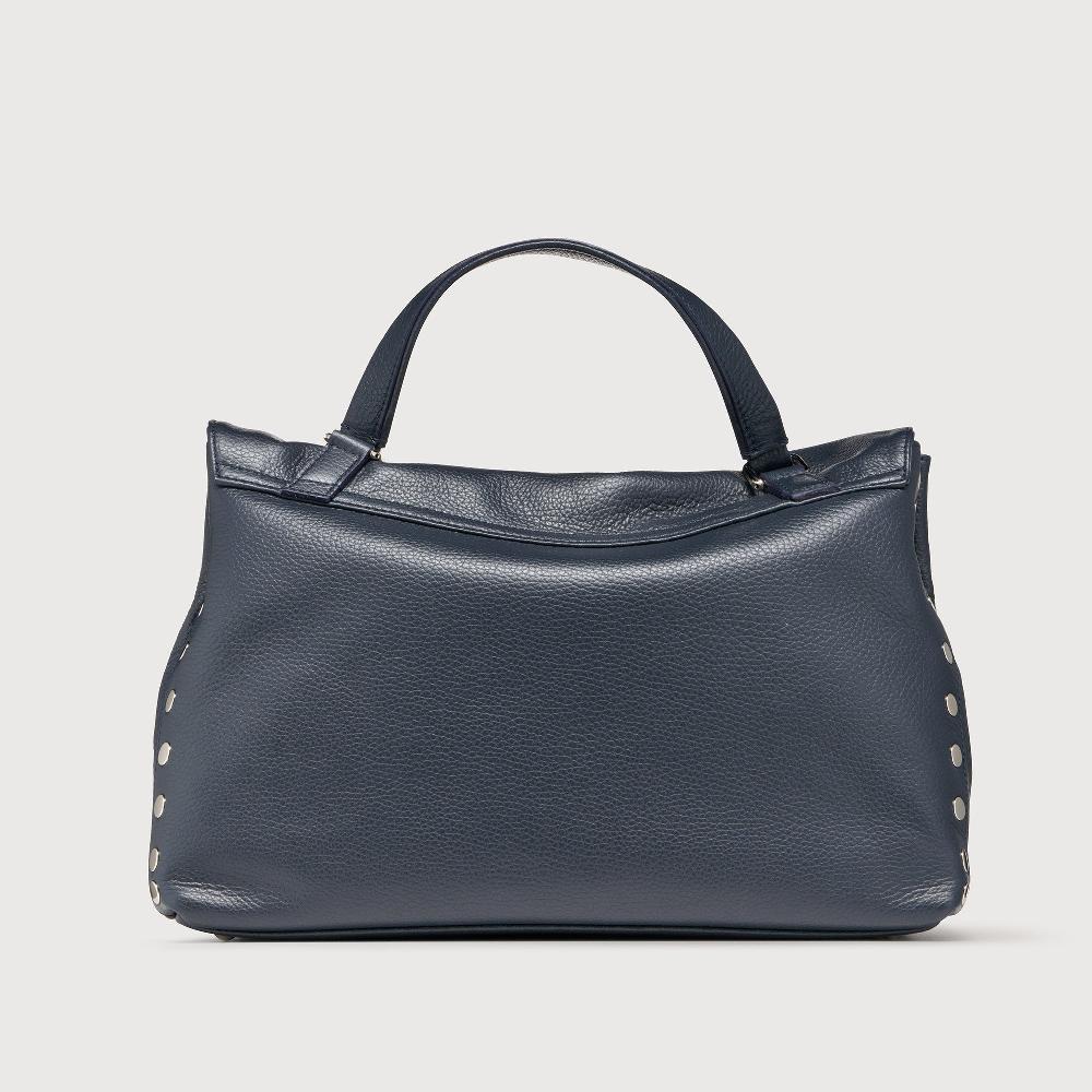 Zanellato BORSA POSTINA® MEDIUM IN PELLE MARTELLATA DARK NAVY | Zanellato Moda