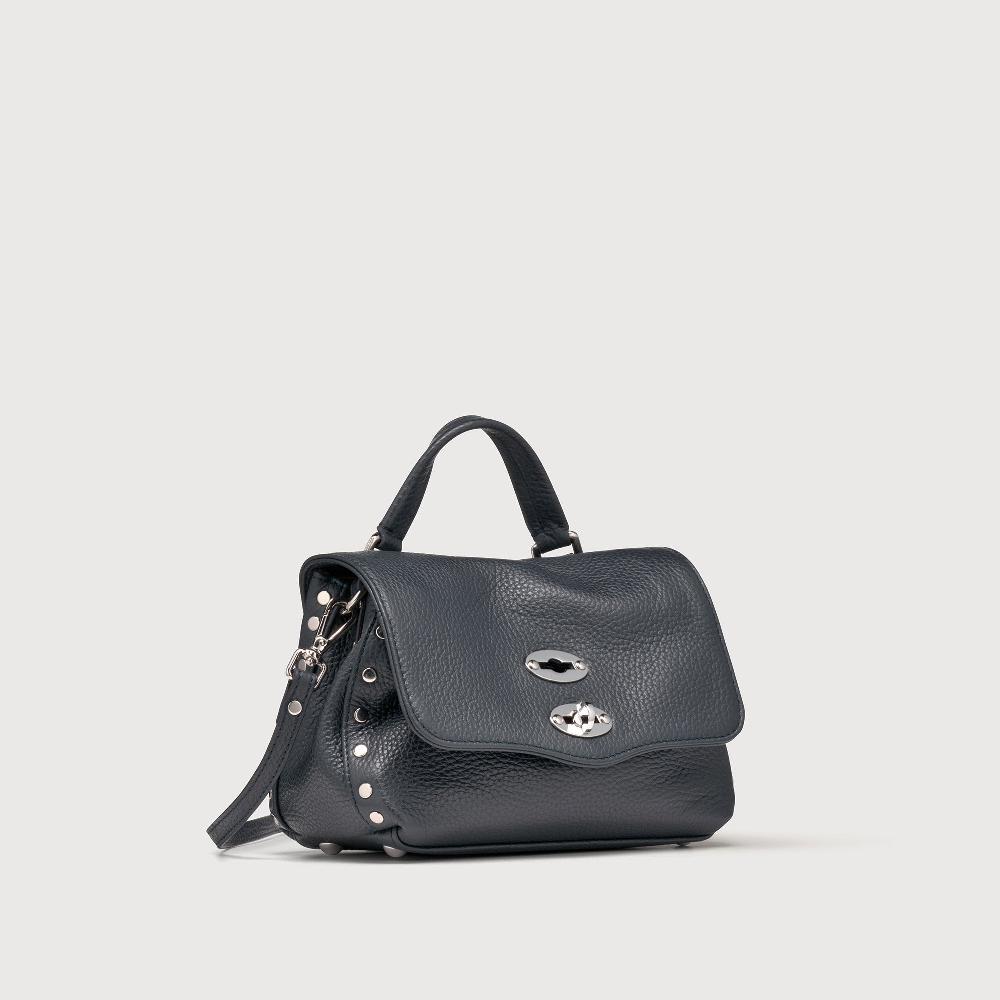 Zanellato BORSA POSTINA® BABY IN PELLE MARTELLATA DARK NAVY | Zanellato 2025