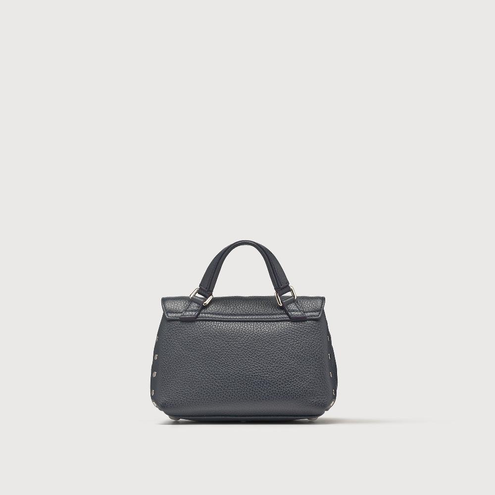Zanellato BORSA POSTINA® BABY IN PELLE MARTELLATA DARK NAVY | Zanellato 2025