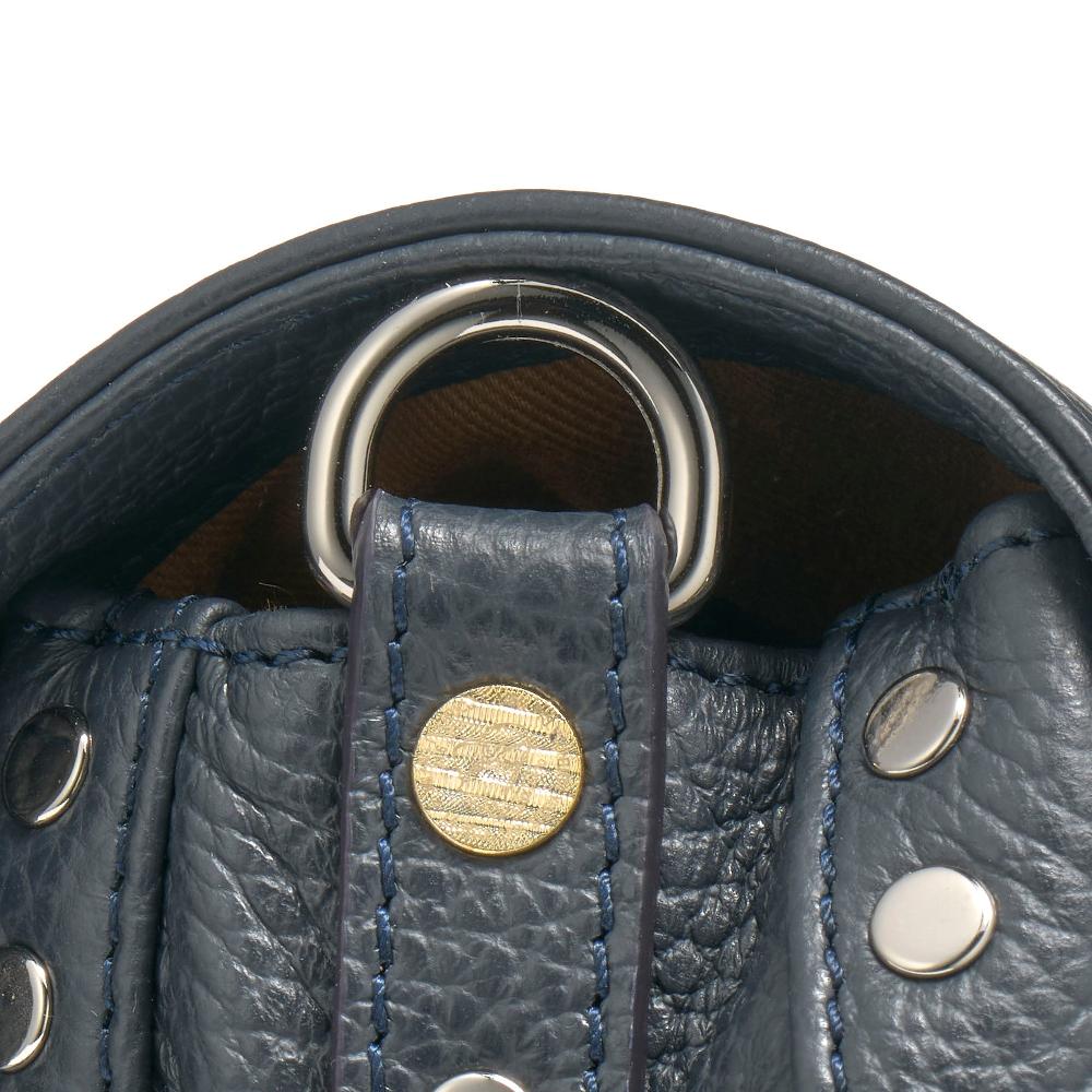 Zanellato BORSA POSTINA® BABY IN PELLE MARTELLATA DARK NAVY | Zanellato 2025