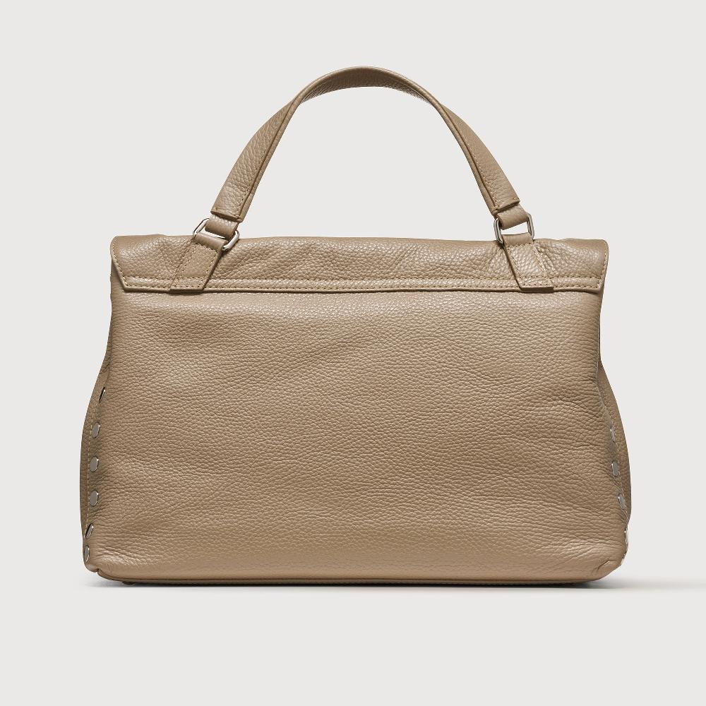 Zanellato BORSA POSTINA® MEDIUM IN PELLE MARTELLATA GREY CRETA | Zanellato In Linea