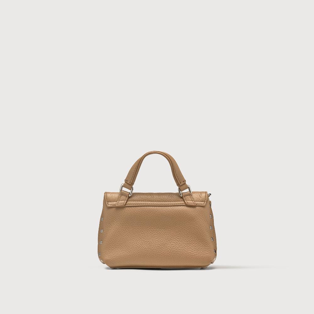 Zanellato BORSA POSTINA® BABY IN PELLE MARTELLATA BROWN CAPPUCCINO | Zanellato Spedizione Gratuita