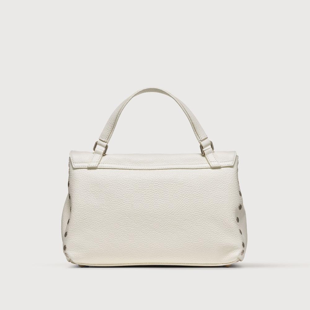 Zanellato BORSA POSTINA® SMALL IN PELLE MARTELLATA BIANCO LATTE | Zanellato Qualità Garantita