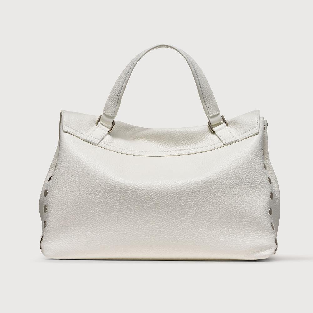 Zanellato BORSA POSTINA® MEDIUM IN PELLE MARTELLATA BIANCO LATTE | Zanellato Negozi Online